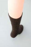Chocolate Possum Merino Socks with compression