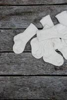 White Cotton Socks for Baby