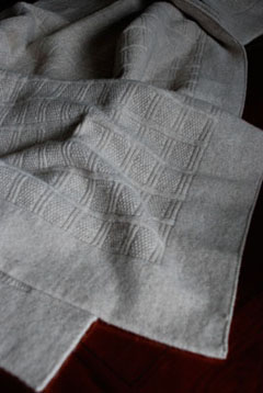 Soft Grey Merino Blanket