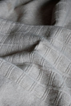 Soft Grey Merino Blanket