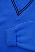 School Jumper V Neck with stripe detail