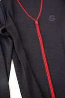 Female shaped jacket with zip