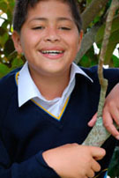 School Jumper with horizontal stripe